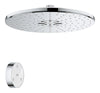 [26644000] Shower Head with Remote, 12" - 2 Sprays, 1.75 GPM (6.6 L/min) - GROHE StarLight Chrome