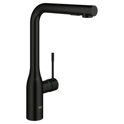 Essence Single-Handle Pull-Out Kitchen Faucet Dual Spray 1.75 GPM (6.6 L/min) - Matte Black