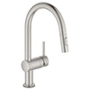 [31359DC2] Single-Handle Pull Down Kitchen Faucet Dual Spray 1.75 GPM (6.6 L/min) with Touch Technology - GROHE StarLight Chrome