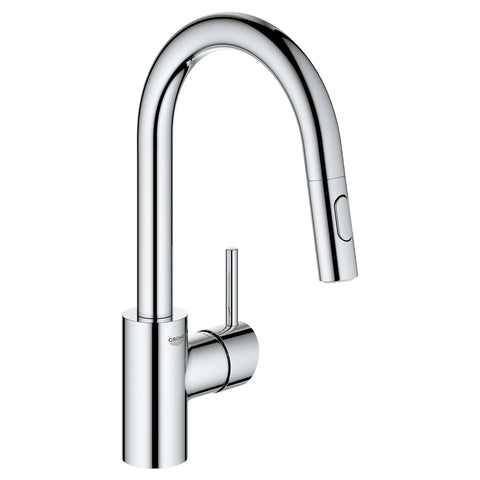 Concetto Single-Handle Pull Down Prep Faucet 1.75 GPM (6.6 L/min) - GROHE StarLight Chrome