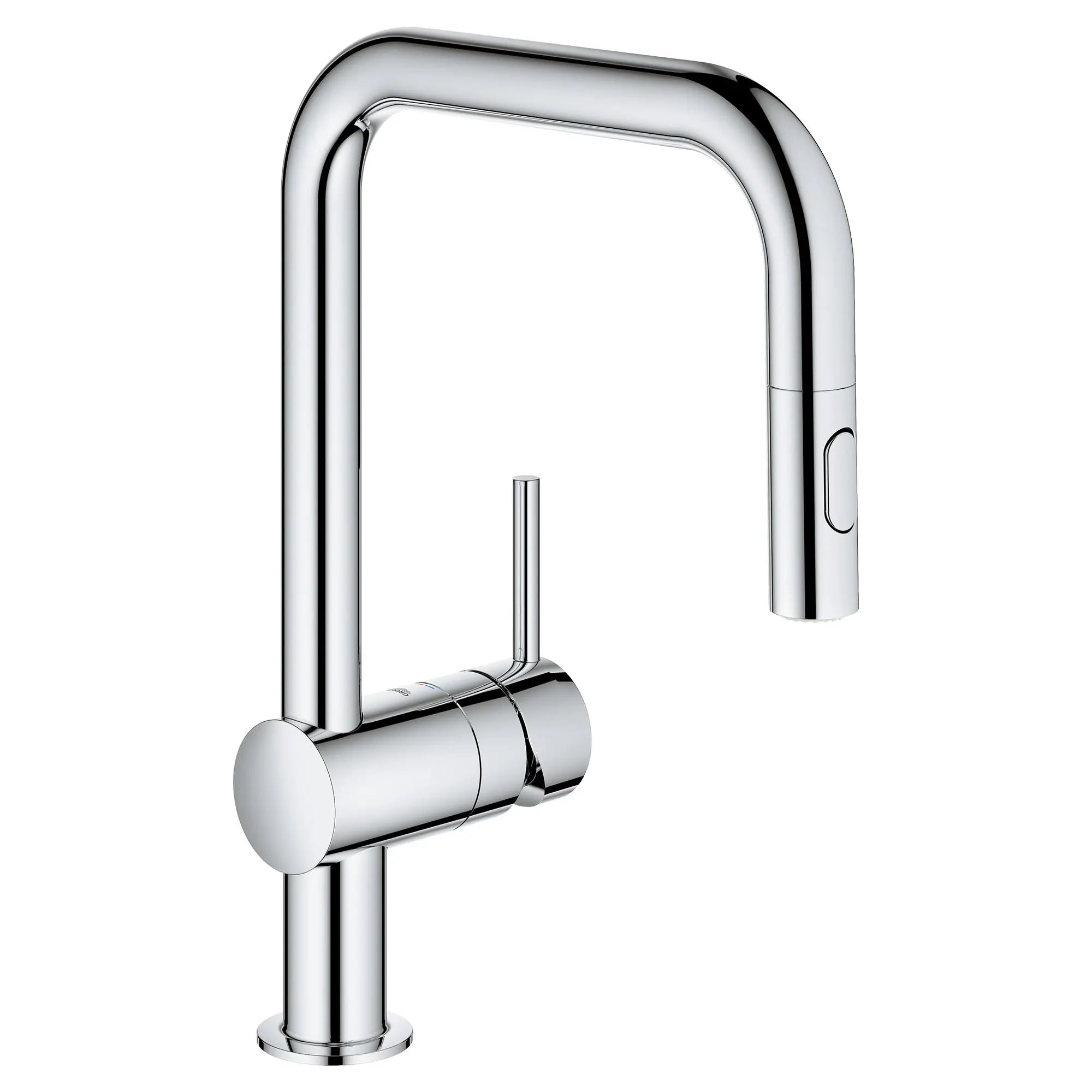 Minta Single-Handle Pull Down Kitchen Faucet Dual Spray 1.75 GPM (6.6 L/min) // GROHE STARLIGHT CHROME // 53847_32319003_0_CDNwebp.webp
