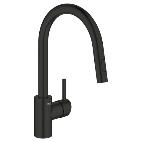 Concetto Single-Handle Pull-Down Kitchen Faucet Dual Spray 1.75 GPM (6.6 L/min) - Matte Black