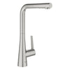 [33893DC2] GROHE Zedra Single-Handle Pull-Out Kitchen Faucet Dual Spray 1.75 GPM (6.6 L/min) - GROHE StarLight Chrome