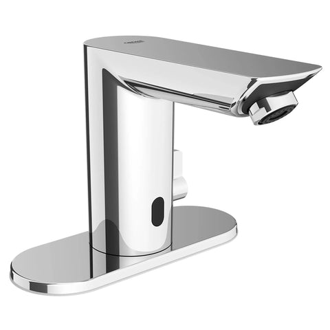 E Touchless Electronic Faucet with Temperature Control Lever, Battery-Powered - GROHE StarLight Chrome
