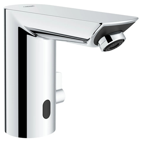 E Touchless Electronic Faucet with Temperature Control Lever, Battery-Powered - GROHE StarLight Chrome