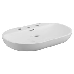 [39668000] Wall Mount 27" Bathroom Sink, 3-hole - Alpine White