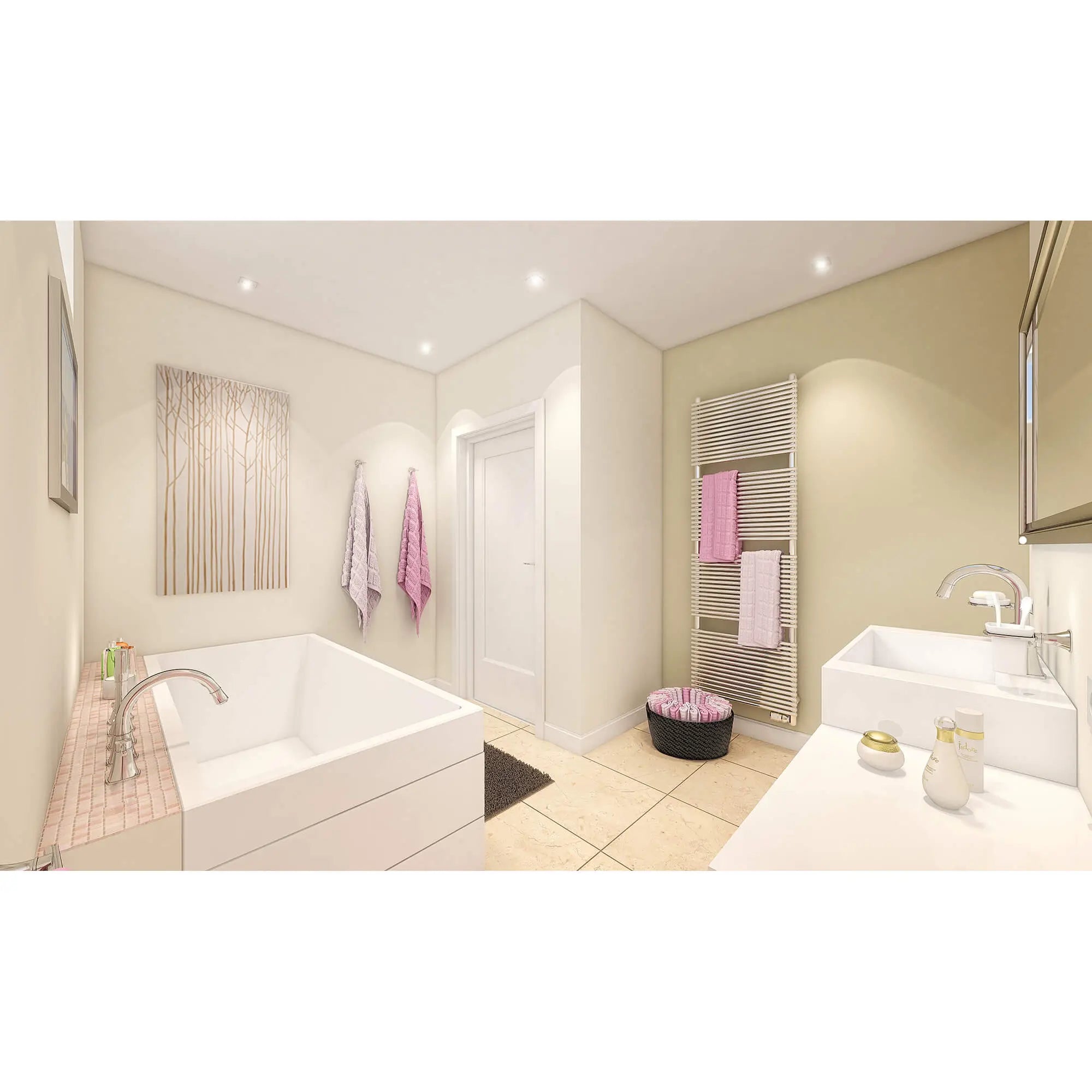 GrohFlex Roman Tub Filler With Personal Hand Shower // GROHE STARLIGHT CHROME // 562_19919000-five-hole-bathtub-faucet-with-handshower-enviro-4_0_CDNwebp.webp