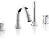 [19936000] 4-Hole Single-Handle Deck Mount Roman Tub Faucet with 2.0 GPM Hand Shower - GROHE StarLight Chrome