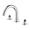 [20072003] 8-inch Widespread 2-Handle S-Size Bathroom Faucet 1.2 GPM - GROHE StarLight Chrome