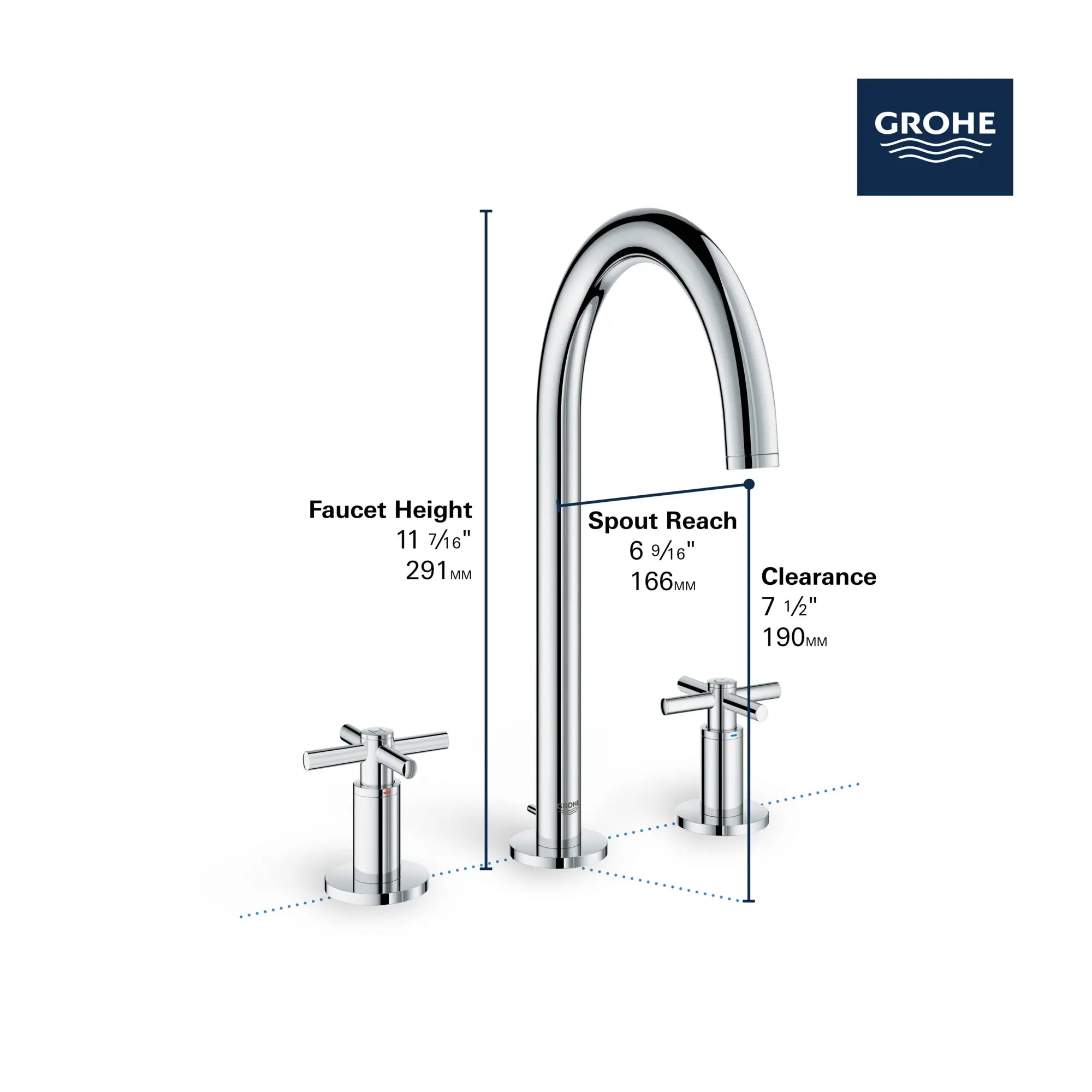 8-inch Widespread 2-Handle M-Size Bathroom Faucet 1.2 GPM // GROHE STARLIGHT CHROME // 68478_GROHE_Atrio_Bath_Widespread_Faucet_20069_3_Infographics_2_0_CDNwebp.webp