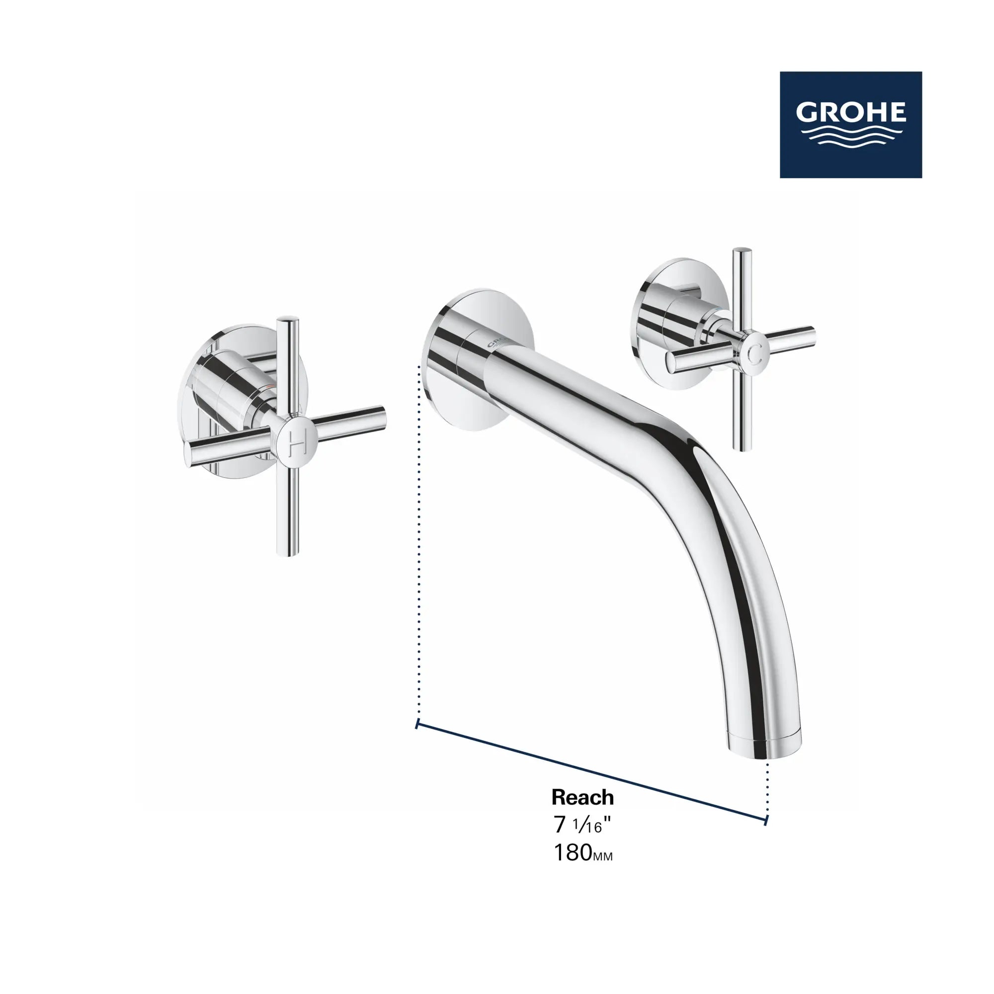 2-Handle Wall-Mount Faucet 1.2 GPM // GROHE STARLIGHT CHROME // 68482_GROHE_Atrio_Bath_Widespread_Faucet_20173_3_Infographics_2_0_CDNwebp.webp