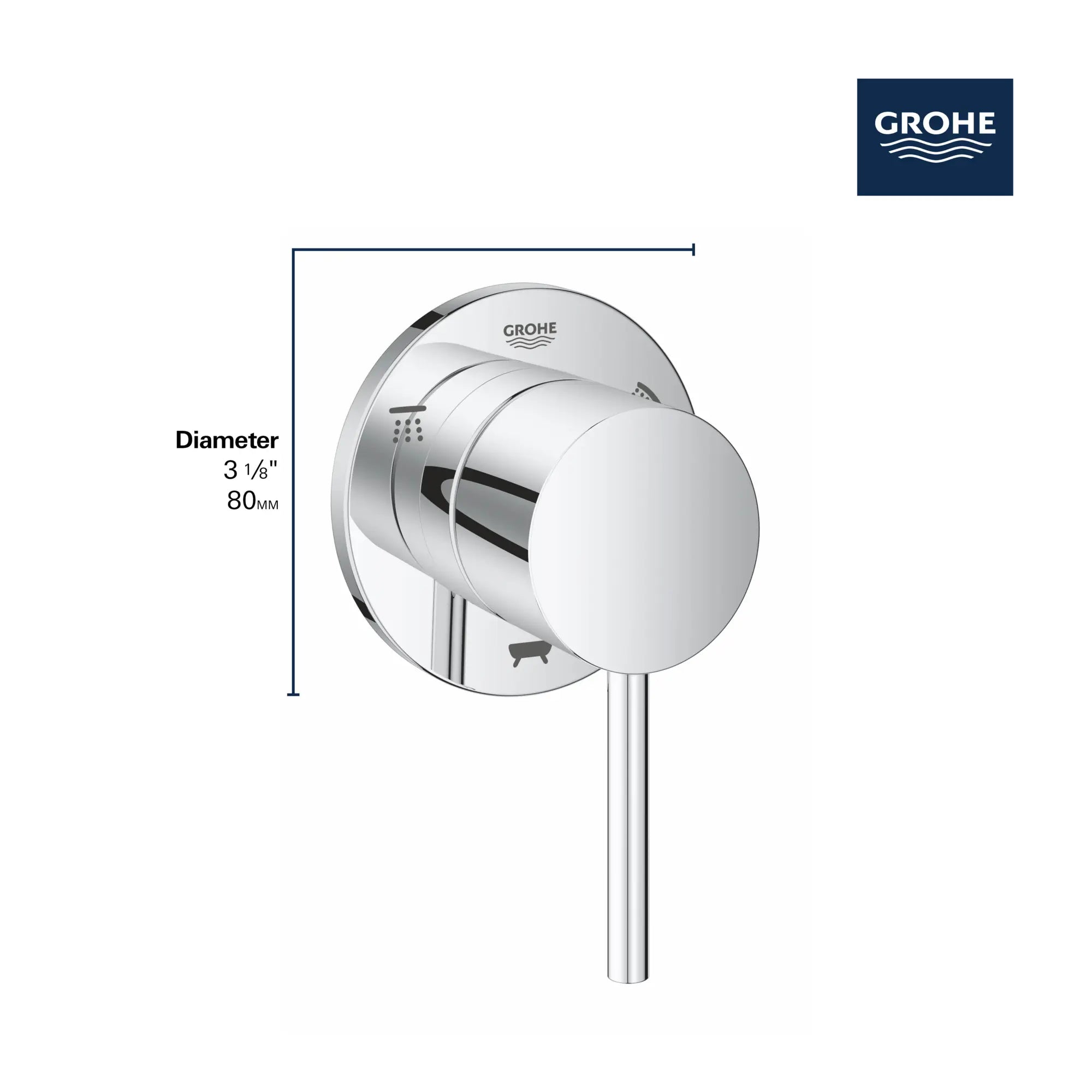 3-Way Diverter Trim // GROHE STARLIGHT CHROME // 68488_GROHE_Atrio_Trims_29216_1_Infographics_2_0_CDNwebp.webp