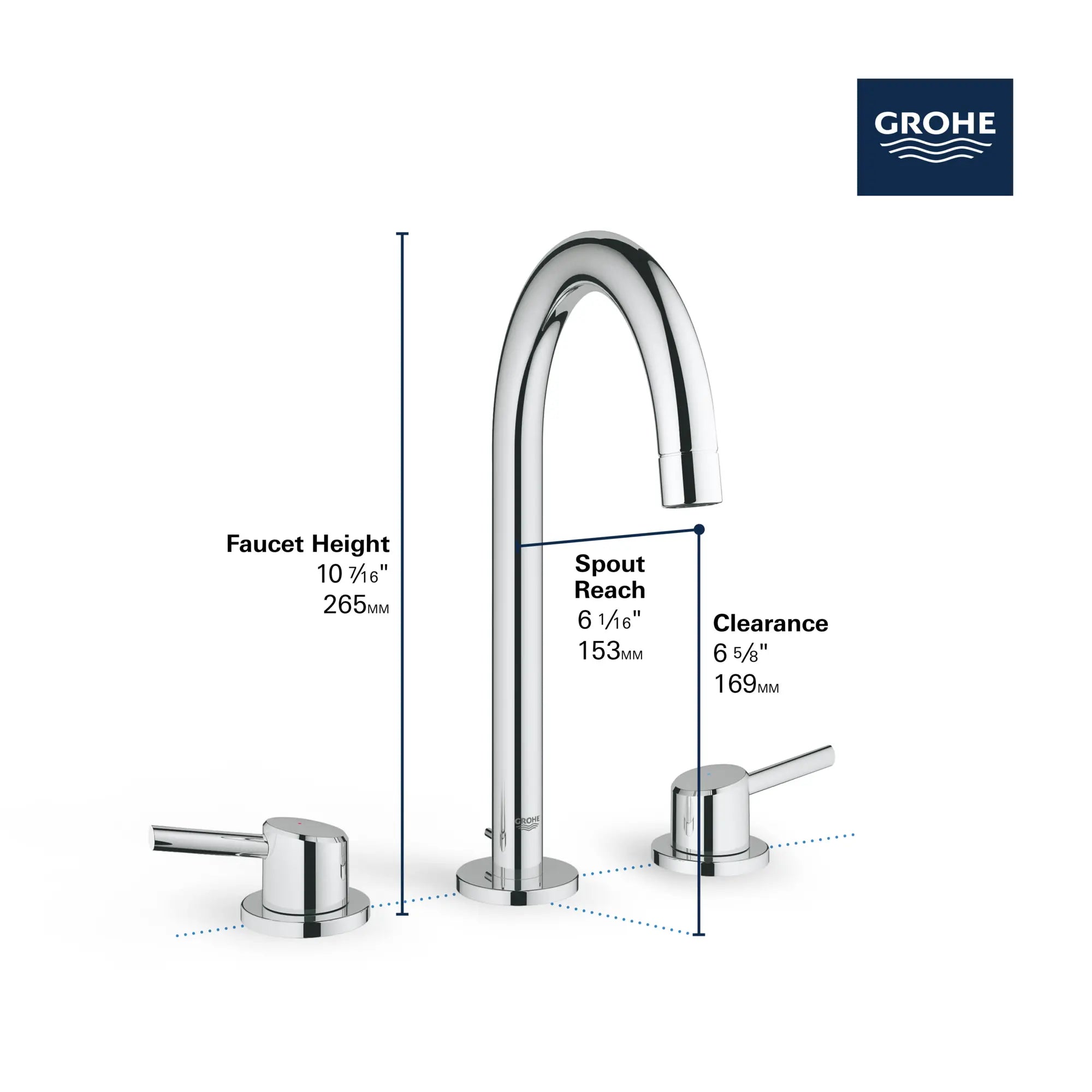 8-inch Widespread 2-Handle L-Size Bathroom Faucet, 1.2 GPM (4.5 L/min) // GROHE STARLIGHT CHROME // 68548_GROHE_Concetto_Bath_2-Handle_L-Size_Faucet_20217_A_Infographics_2_0_CDNwebp.webp