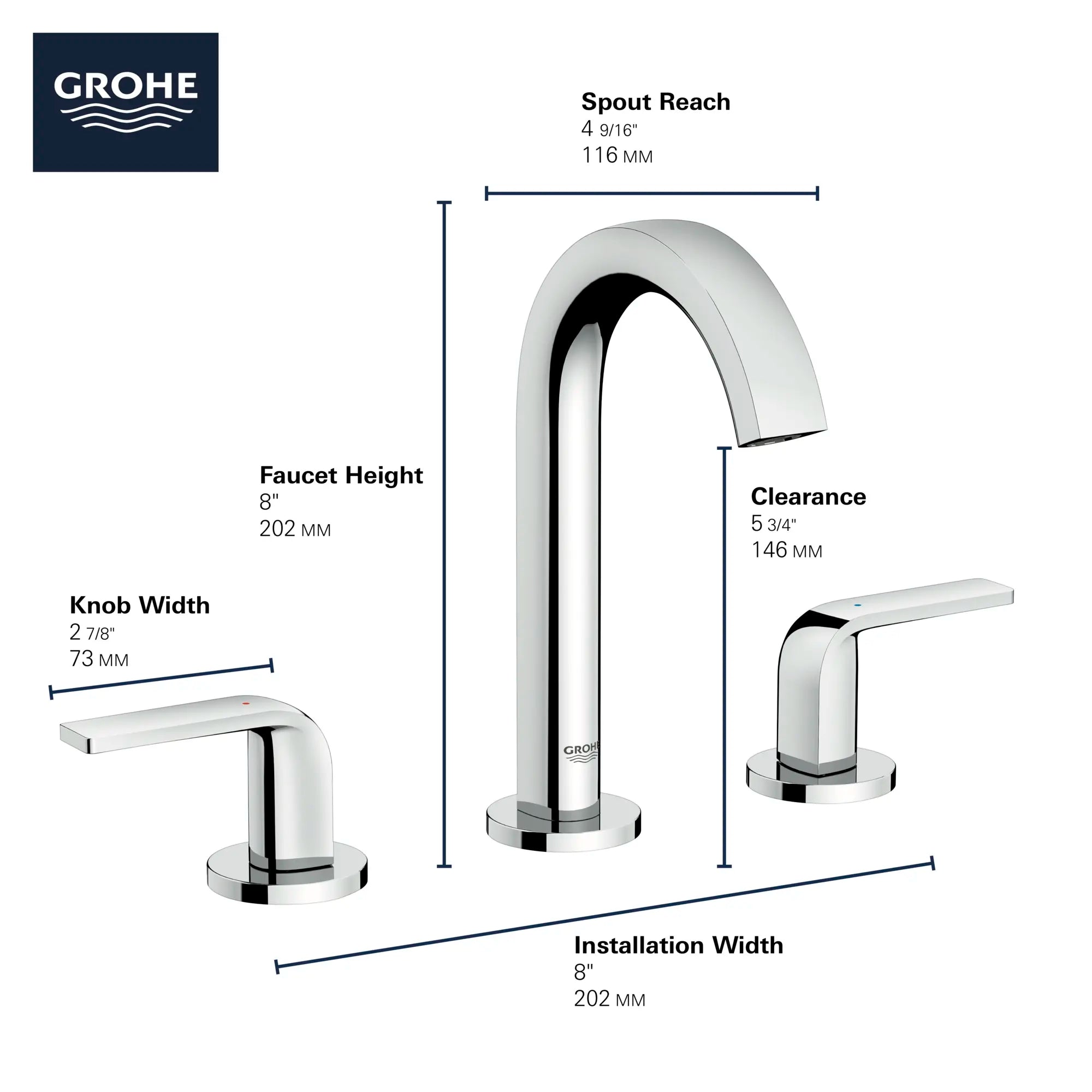 8-inch Widespread 2-Handle M-Size Bathroom Faucet, 1.2 GPM (4.5 L/min) // GROHE STARLIGHT CHROME // 68600_GROHE_Info_Defined_20597000_2Handle_F_0_CDNwebp.webp