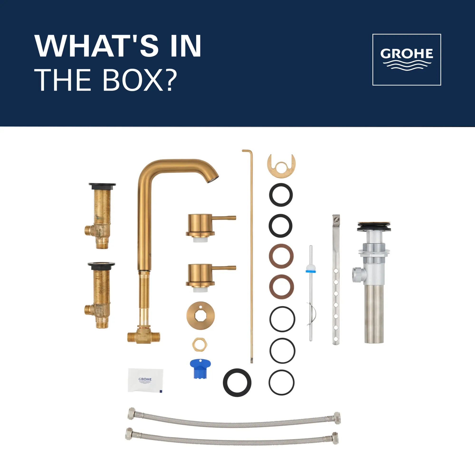 8-inch Widespread 2-Handle M-Size Bathroom Faucet, 1.2 GPM (4.5 L/min) // GROHE STARLIGHT CHROME // 68617_2021_GROHE_Essence_WhatsintheBox_20297_A_Infographics_1_0_CDNwebp.webp