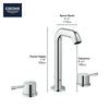 [2029700A] 8-inch Widespread 2-Handle M-Size Bathroom Faucet, 1.2 GPM (4.5 L/min) - GROHE StarLight Chrome