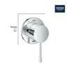 [29203001] 3-Way Diverter Trim - GROHE StarLight Chrome