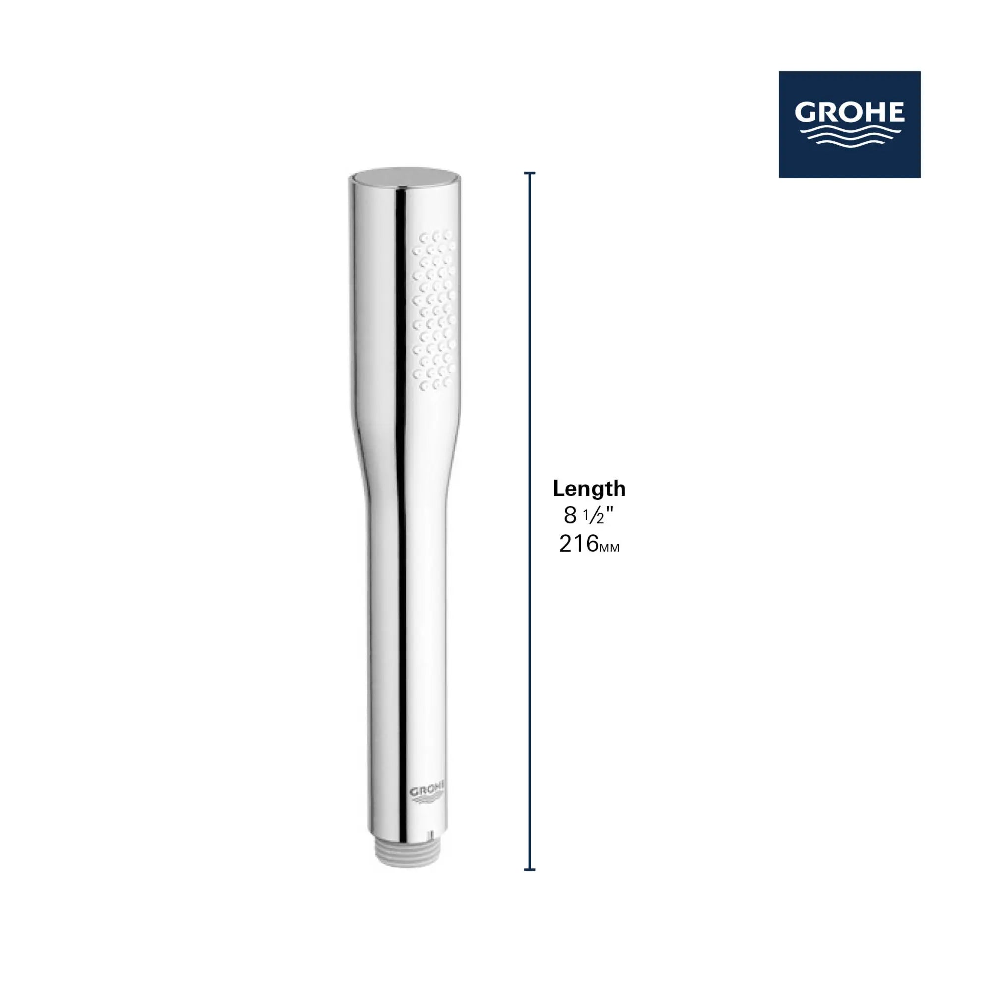 Stick Hand Shower - 1 Spray, 1.75 GPM (6.6 L/min) // GROHE STARLIGHT CHROME // 68759_GROHE_Matte_Black_Launch_Euphoria_Cosmopolitan_Stick_Hand_Shower_26466_0_Info_2_0_CDNwebp.webp