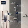 [26511000] Thermostatic Shower System - GROHE StarLight Chrome