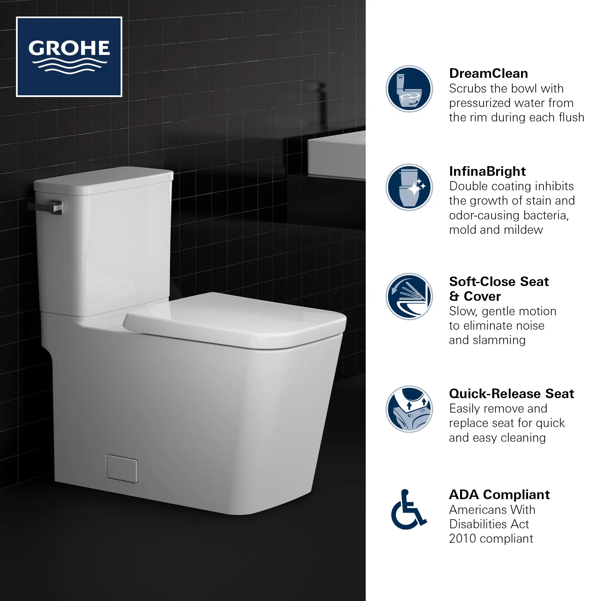 Two-piece Right Height Elongated Toilet with seat, Left-Hand Trip Lever // LEFT / ALPINE WHITE // 68838_GROHE_Eurocube_Toilet_39662000_Infographic_1_0_CDNwebp.webp