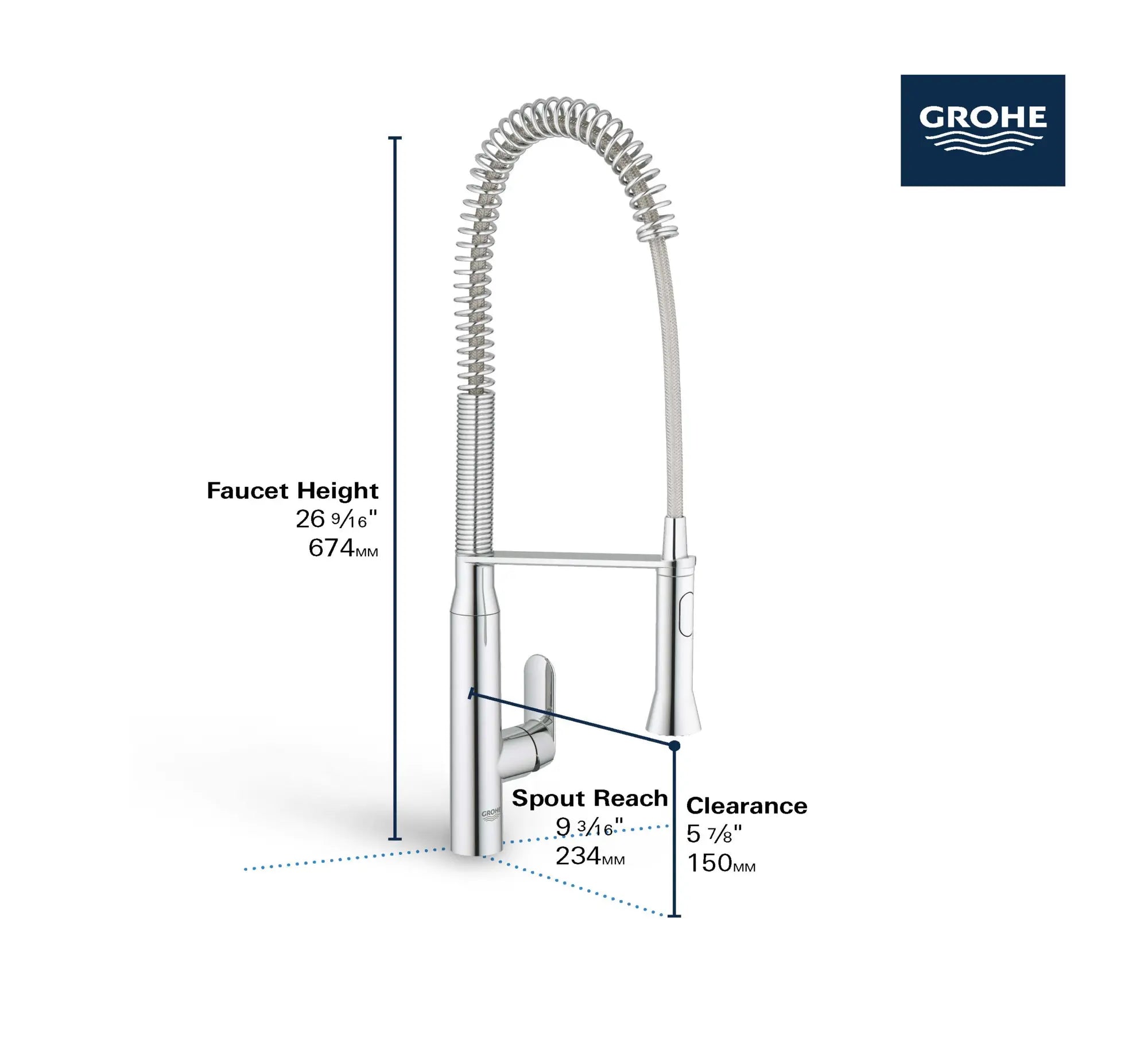 K7 Single-Handle Semi-Pro Dual Spray Kitchen Faucet 1.75 GPM (6.6 L/min) // GROHE STARLIGHT CHROME // 68970_GROHE_K7_SemiPro_Kitchen_Faucet_32951_0_Infographics_2_0_CDNwebp.webp