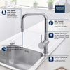 [32319003] Minta Single-Handle Pull Down Kitchen Faucet Dual Spray 1.75 GPM (6.6 L/min) - GROHE StarLight Chrome