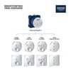 [29122000] Triple Volume Control Trim - GROHE StarLight Chrome