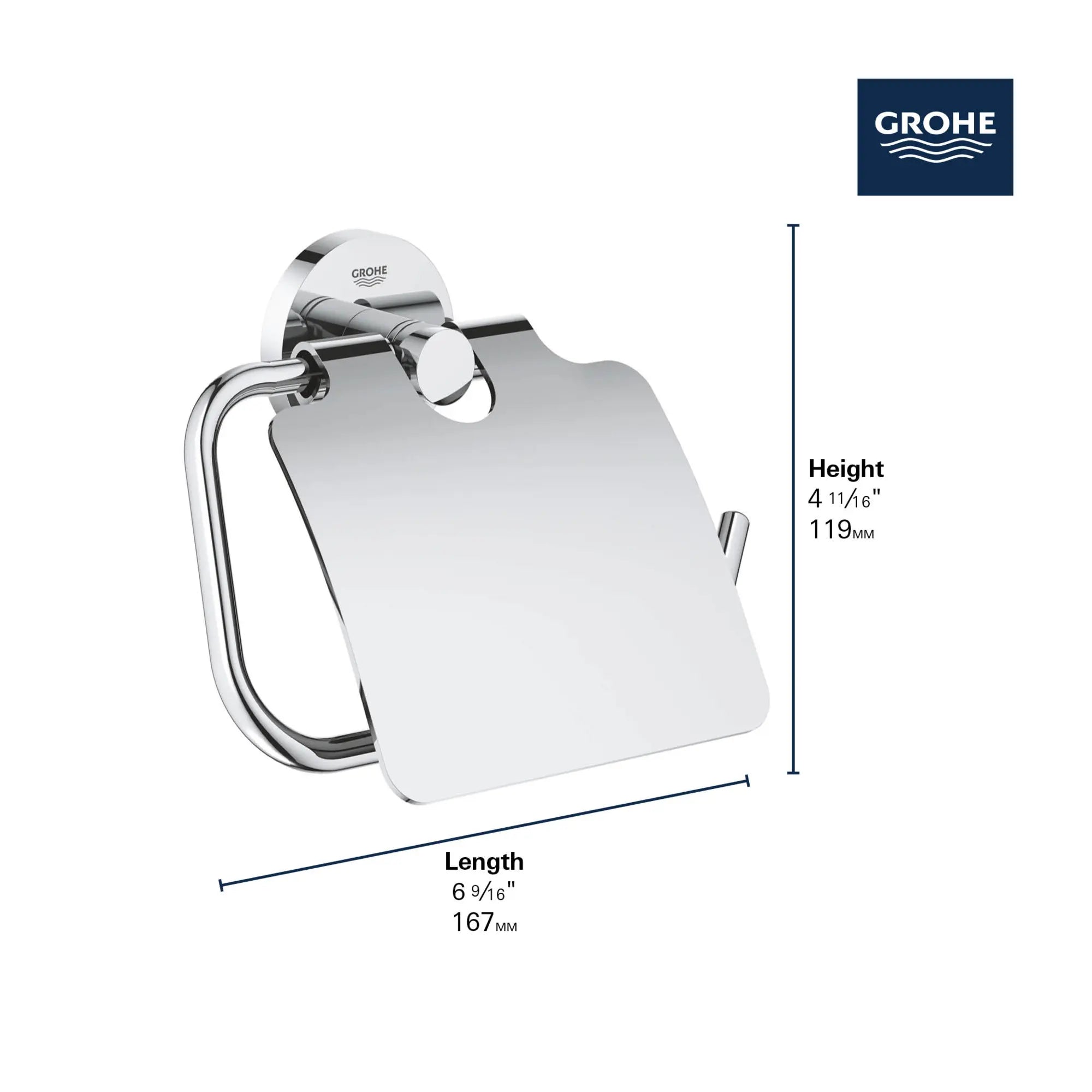 Paper Holder // GROHE STARLIGHT CHROME // 69229_GROHE_Matte_Black_Launch_DIMENSIONAL_40367_1_Infographics_1_0_CDNwebp.webp