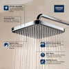 [26718000] 250 Rain Showerhead, 9 7?8" - 1 Spray, 1.75 GPM (6.6 L/min) - GROHE StarLight Chrome