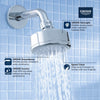 [26051001] 100 Shower Head, 4" - 1 Spray, 1.5 gpm (5.7 L/min) - GROHE StarLight Chrome