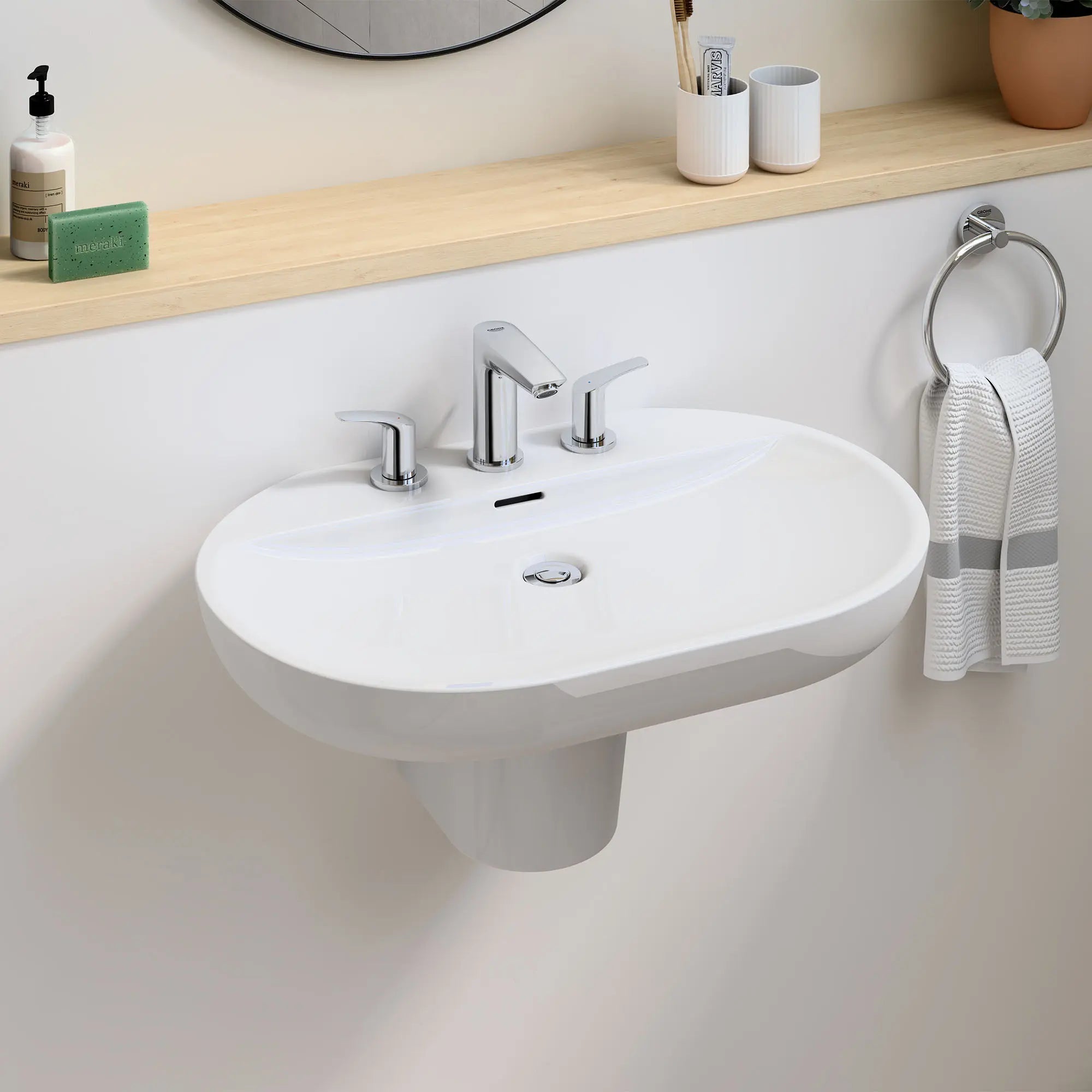 Wall Mount 27" Bathroom Sink, 3-hole // ALPINE WHITE // 69691_B-20294003_39668000_39657000_CDNwebp.webp