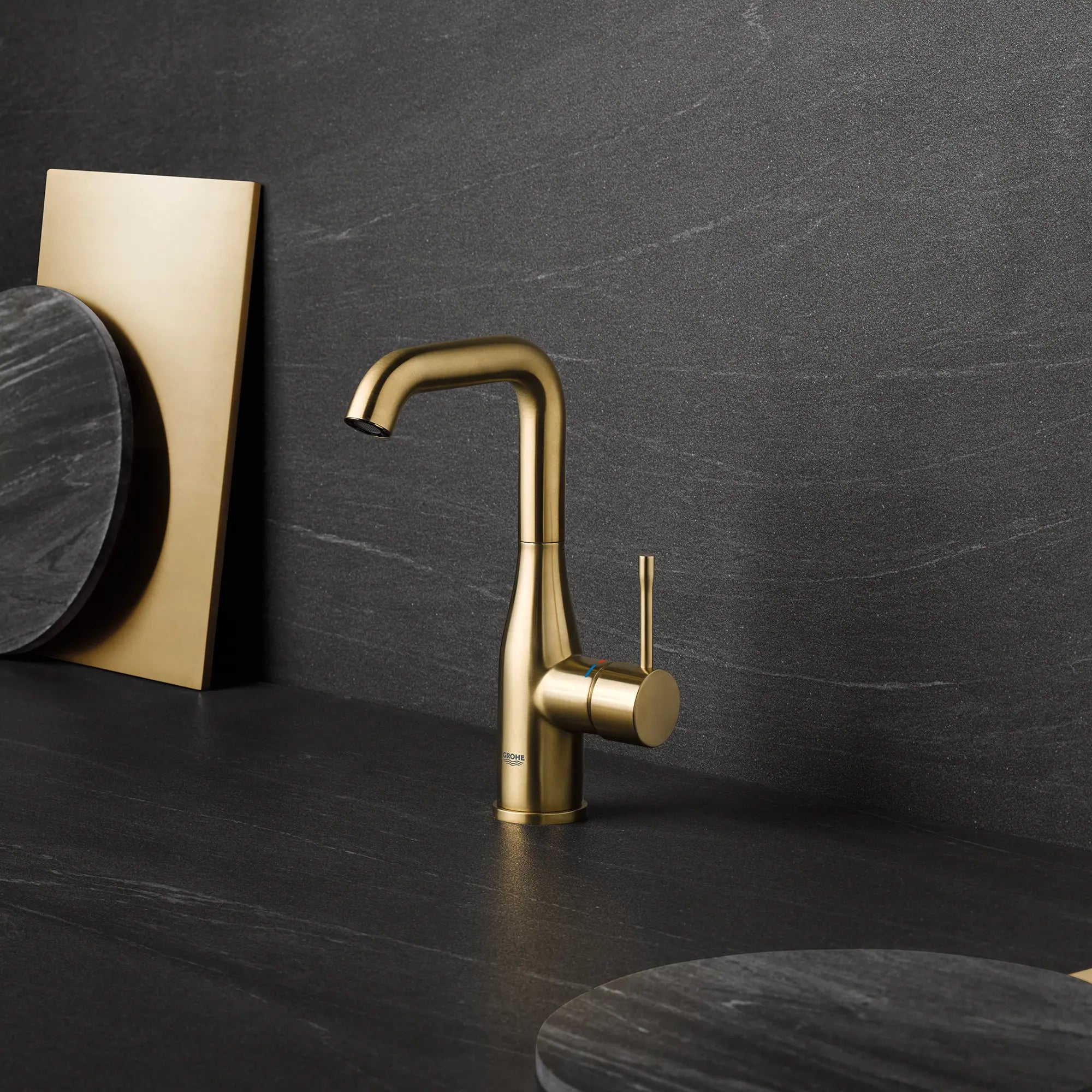 Single Hole Single-Handle L-Size Bathroom Faucet, 1.2 GPM (4.5 L/min) // BRUSHED COOL SUNRISE // 70152_B-23486GNA_CDNwebp.webp