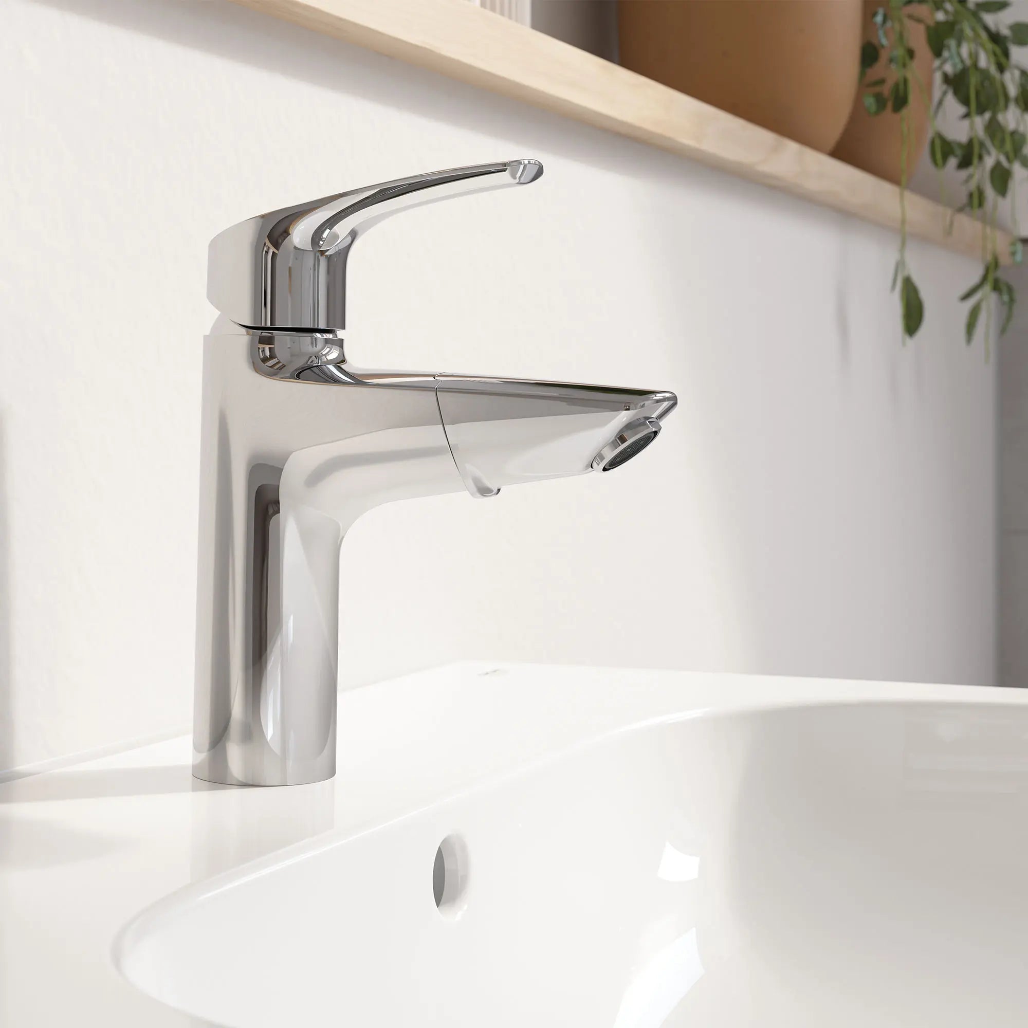 Single Hole Single-Handle M-Size Bathroom Faucet, 1.2 GPM (4.5 L/min) with Pull-Out // GROHE STARLIGHT CHROME // 70387_B-23991003_CDNwebp.webp