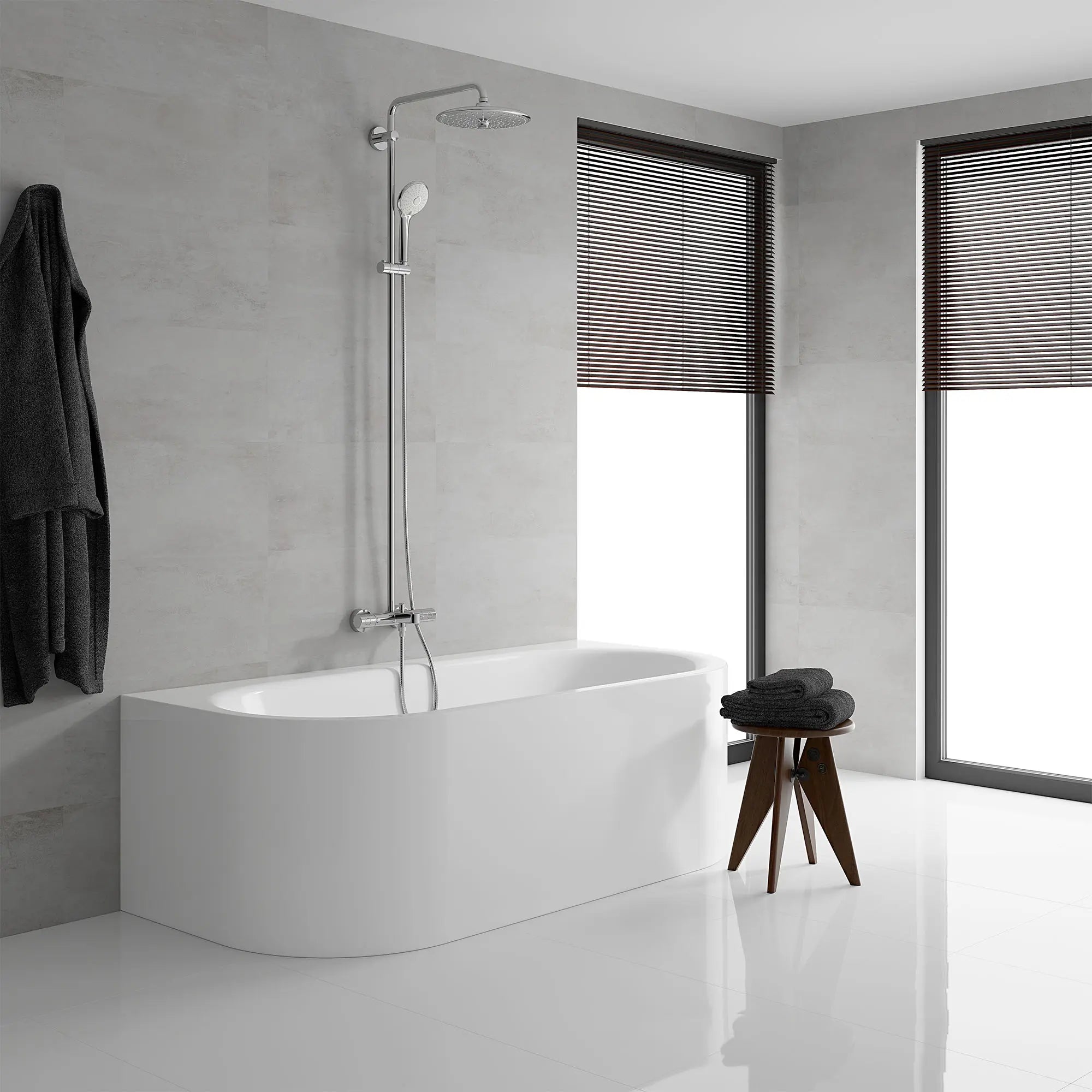 260 Thermostatic Tub/Shower System, 1.75 gpm (6.6 L/min) // GROHE STARLIGHT CHROME // 70727_B-26177002_2_CDNwebp.webp