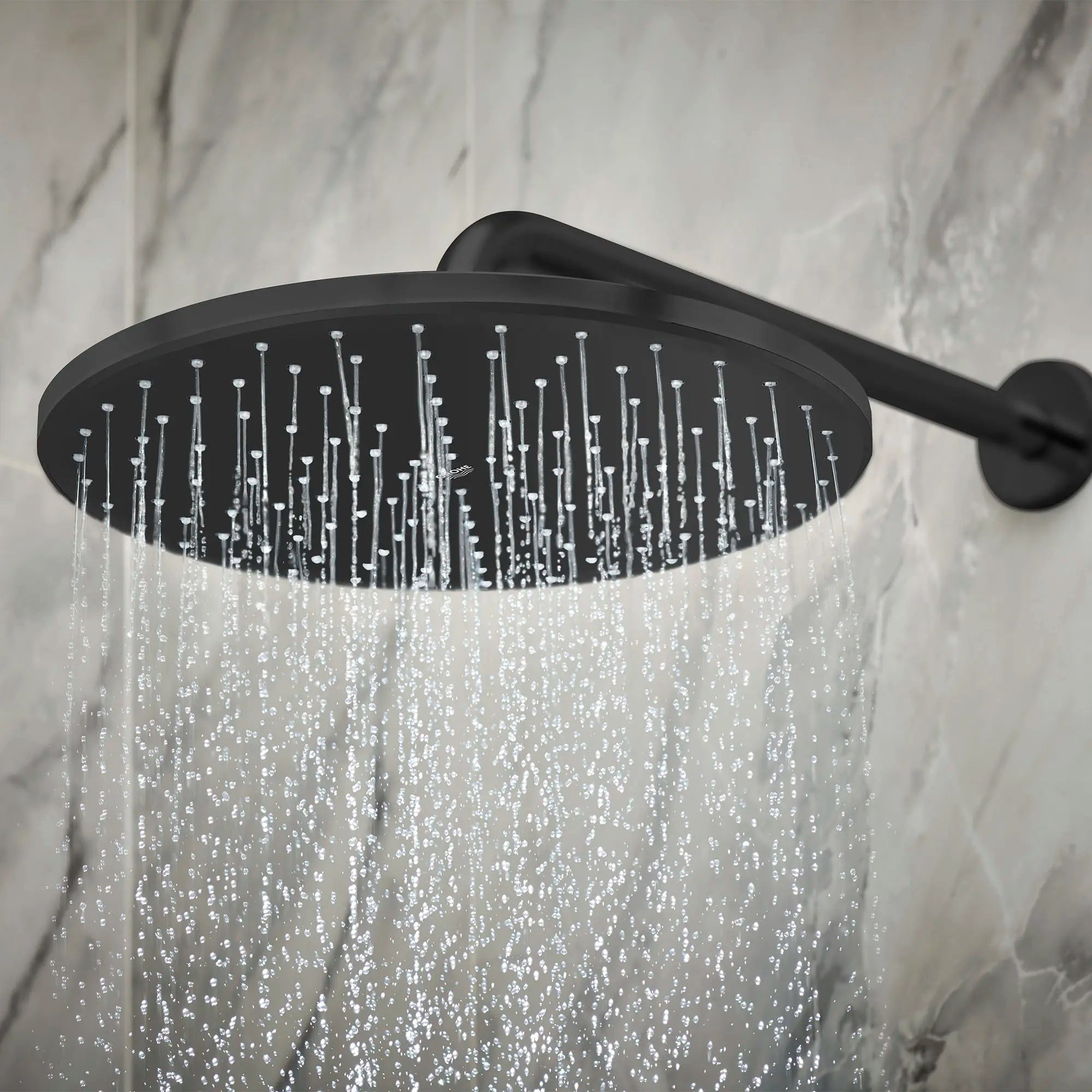 310 Mono Shower Head, 12" - 1 Spray, 1.75 GPM (6.6 L/min) // MATTE BLACK // 70833_B-265692430_285402430_0_CDNwebp.webp