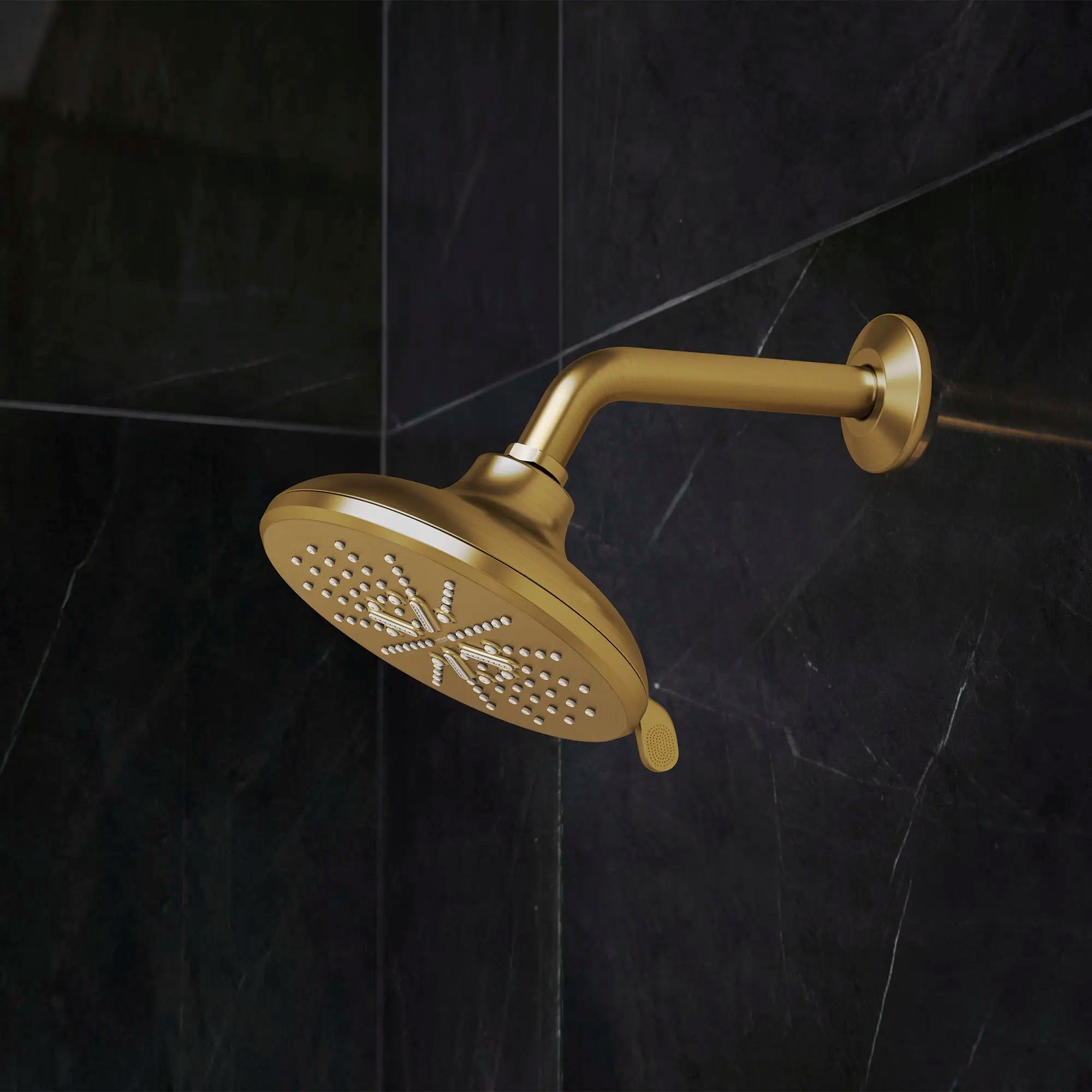 Shower Head, 6-1/2" - 3 Sprays, 1.75 GPM (6.6 L/min) // BRUSHED COOL SUNRISE // 71069_B-26789GN0_27412GN0_CDNwebp.webp