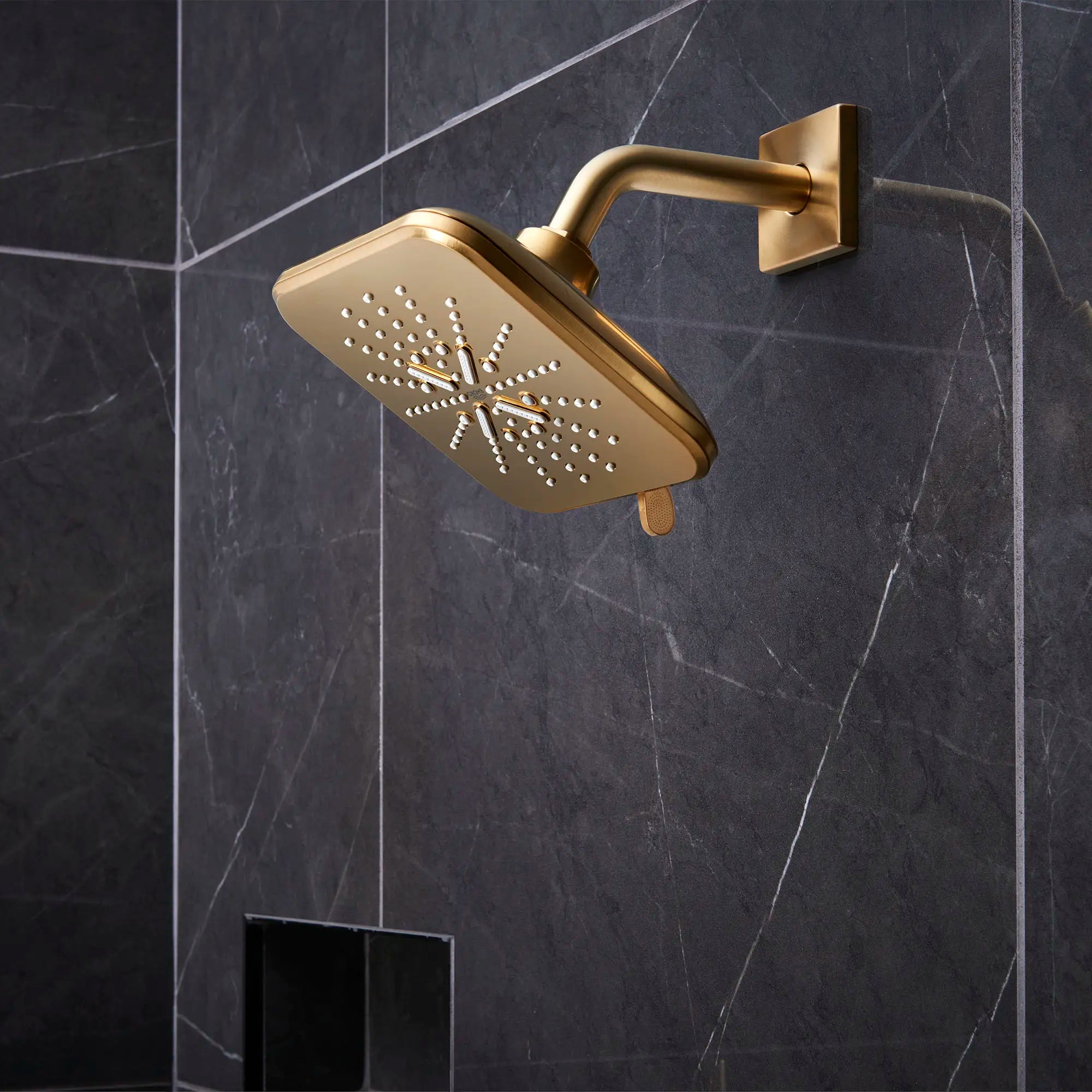 Shower Head, 6-1/2" - 3 Sprays, 1.75 GPM (6.6 L/min) // BRUSHED COOL SUNRISE // 71102_B-26797GN0_CDNwebp.webp