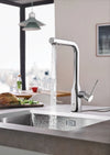 [30271000] Essence Single-Handle Pull-Out Kitchen Faucet Dual Spray 1.75 GPM (6.6 L/min) - GROHE StarLight Chrome