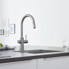 [31251DC2] GROHE Blue Single-Handle Pull Down Kitchen Faucet Single Spray 1.75 GPM (6.6 L/min) with Chilled & Sparkling Water - GROHE StarLight Chrome