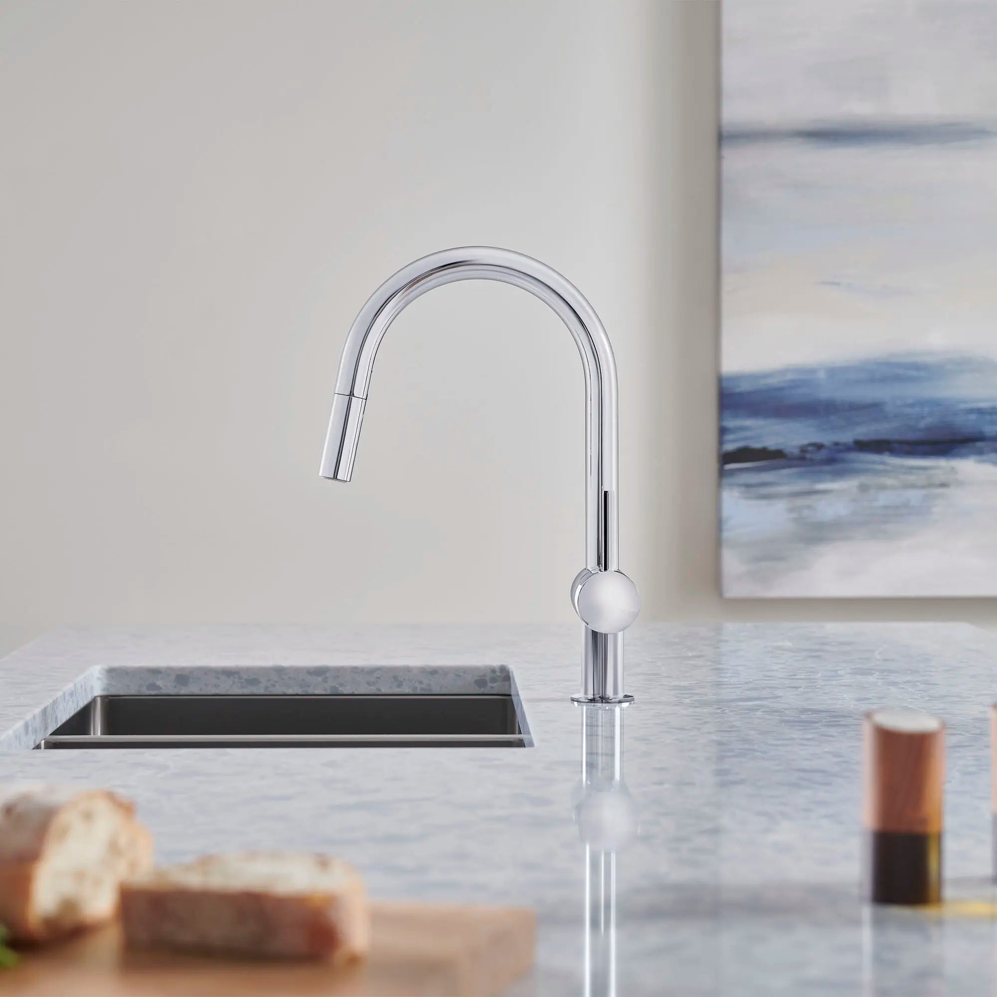 Minta Single-Handle Pull-Down Kitchen Faucet Dual Spray 1.75 GPM (6.6 L/min) // GROHE STARLIGHT CHROME // 71905_B-31378003_4_CDNwebp.webp