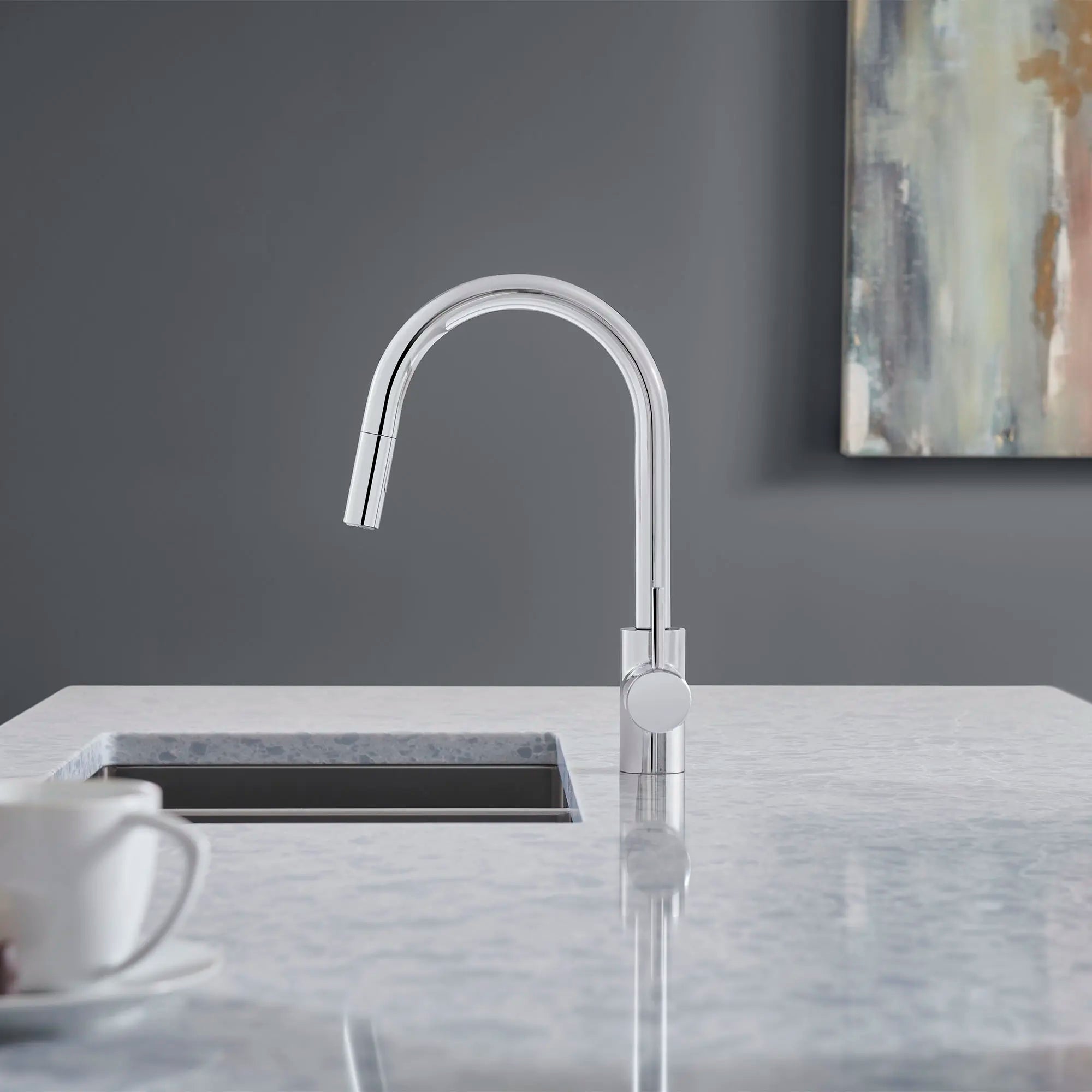 Concetto Single-Handle Pull-Down Kitchen Faucet Dual Spray 1.75 GPM (6.6 L/min) // GROHE STARLIGHT CHROME // 72167_B-32665003_3_CDNwebp.webp