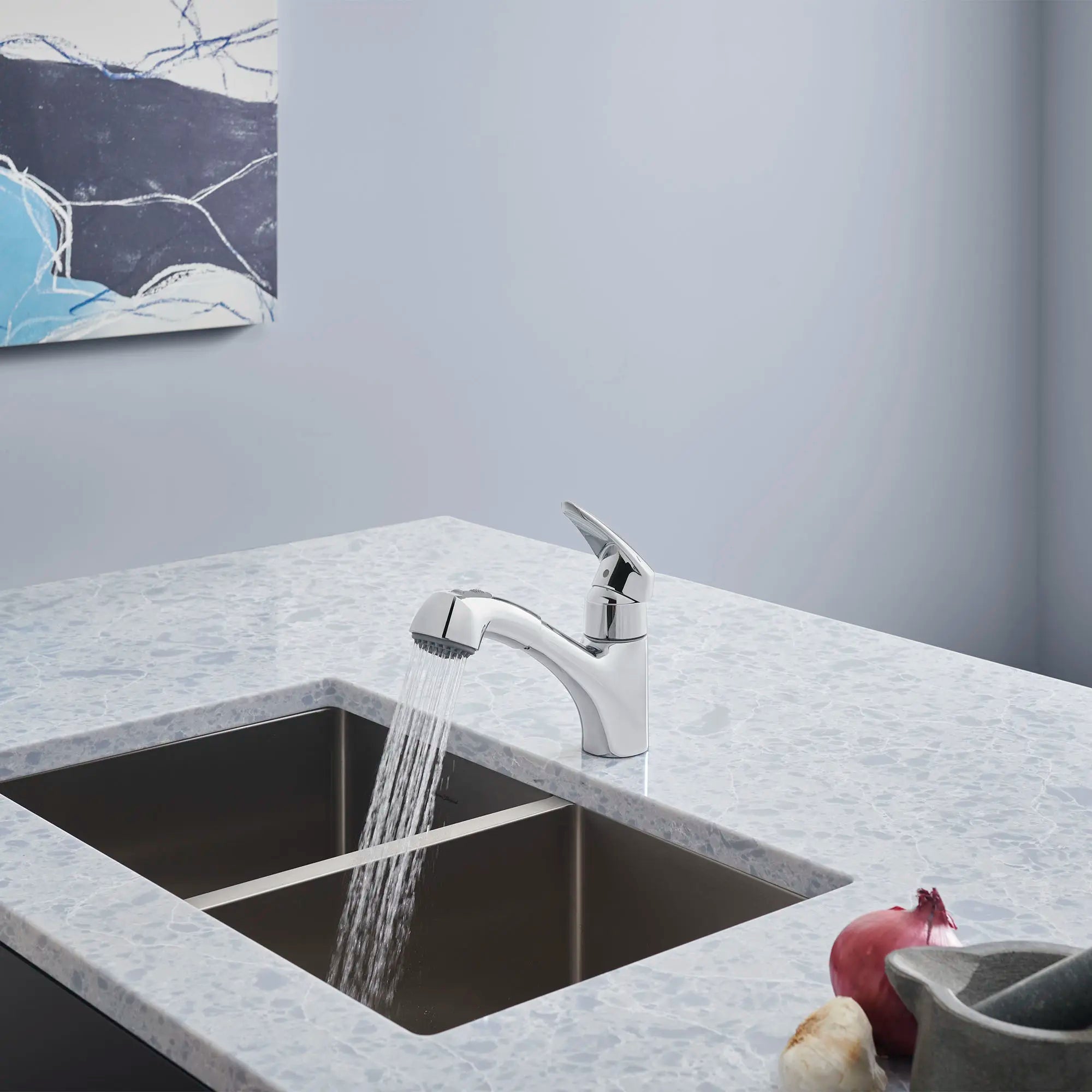 Eurodisc Single-Handle Pull-Out Kitchen Faucet Dual Spray 1.75 GPM // GROHE STARLIGHT CHROME // 72217_B-33330001_3_CDNwebp.webp