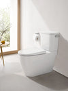 [39676000] Two-piece Right height Elongated Toilet with seat, Right-Hand Trip Lever - Alpine White
