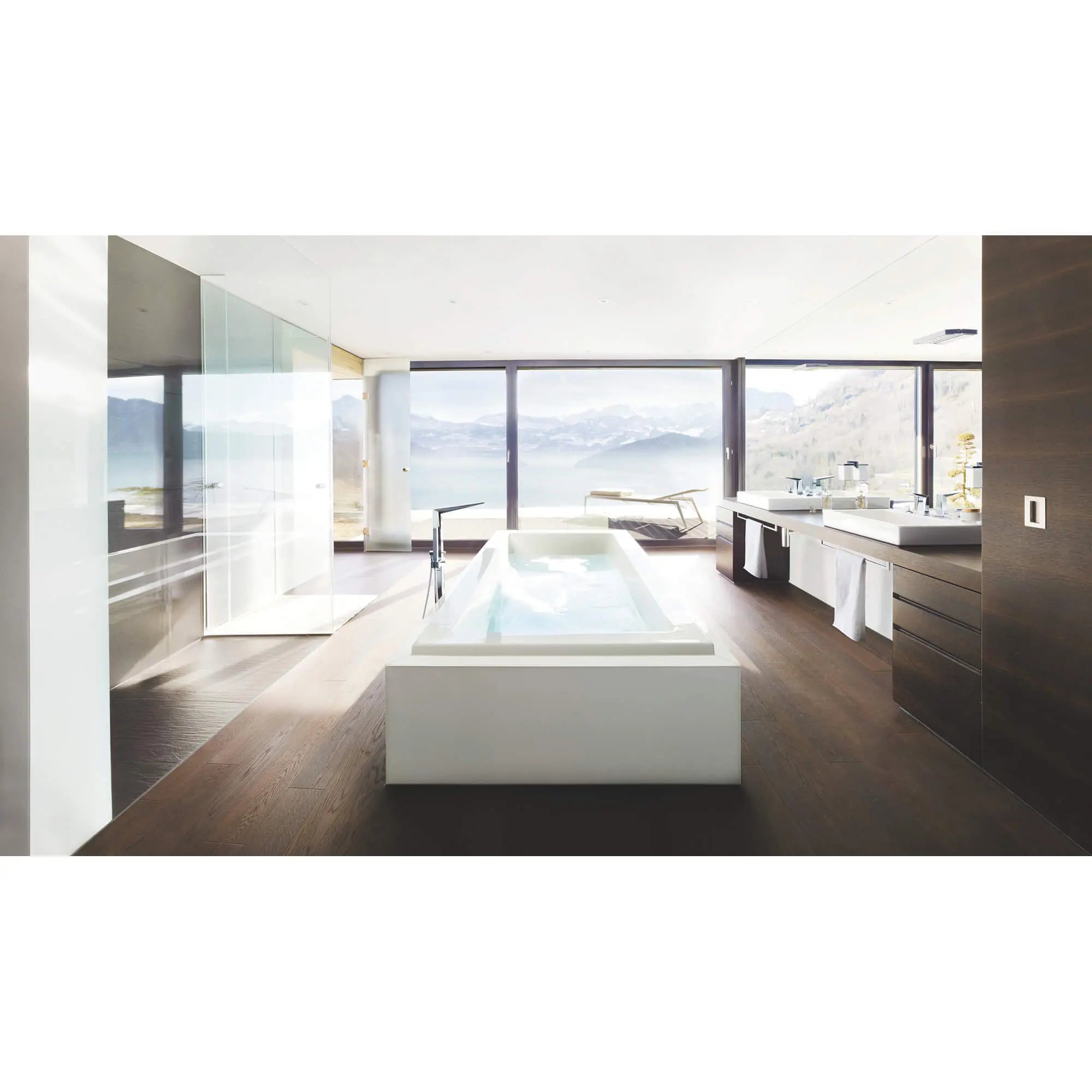 Single-Handle Freestanding Tub Faucet with 1.75 GPM Hand Shower // GROHE STARLIGHT CHROME // 785_23119000-floor-standing-tub-filler-enviro-5_0_CDNwebp.webp