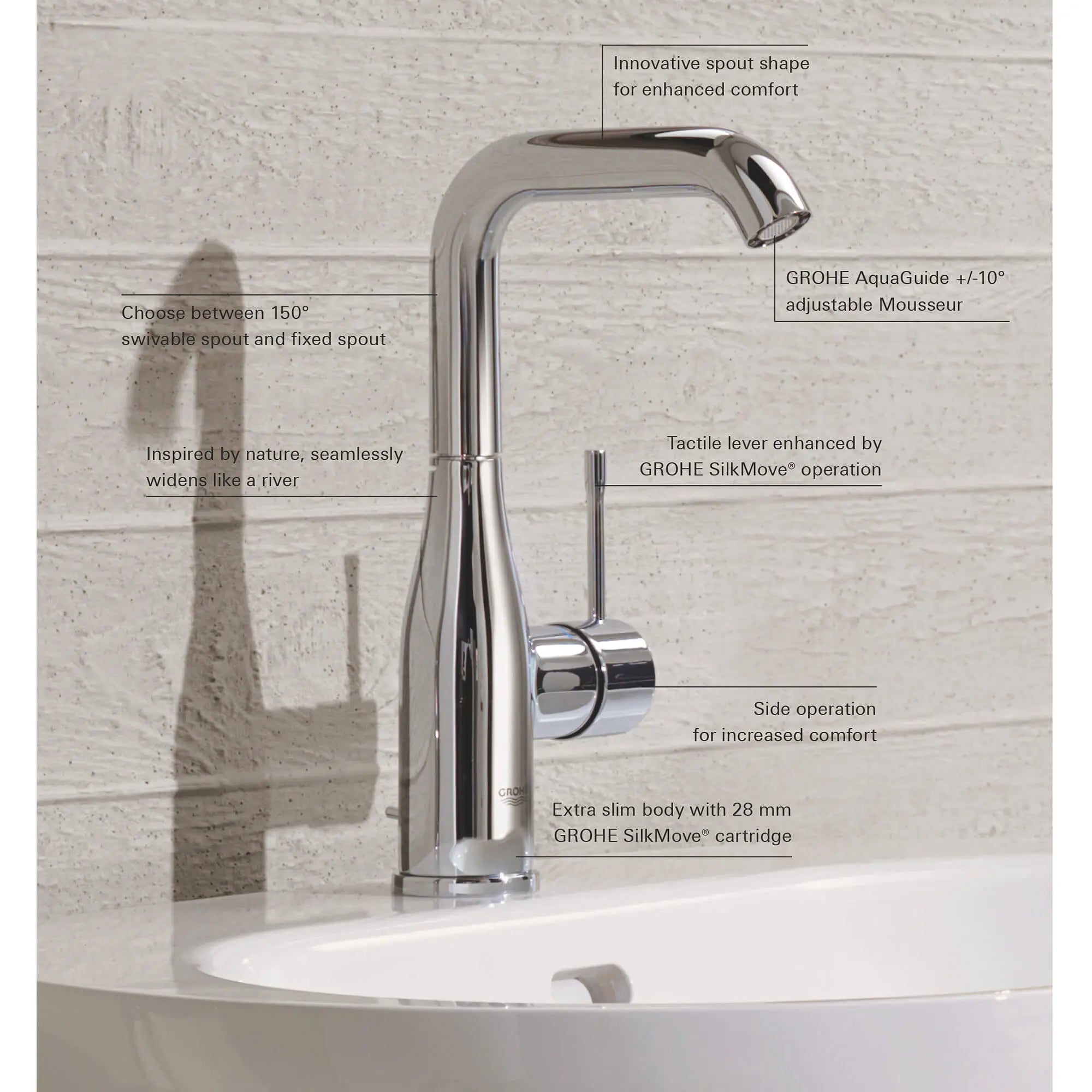 Side-Handle Centerset Bathroom Faucet L-Size // GROHE STARLIGHT CHROME // 829_23486001-single-handle-bathroom-faucet-l-size-enviro-5_0_CDNwebp.webp