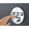 [29138000] Triple Function Thermostatic Valve Trim - GROHE StarLight Chrome