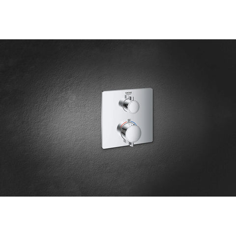 Single Function 2-Handle Thermostatic Valve Trim - Brushed Cool Sunrise