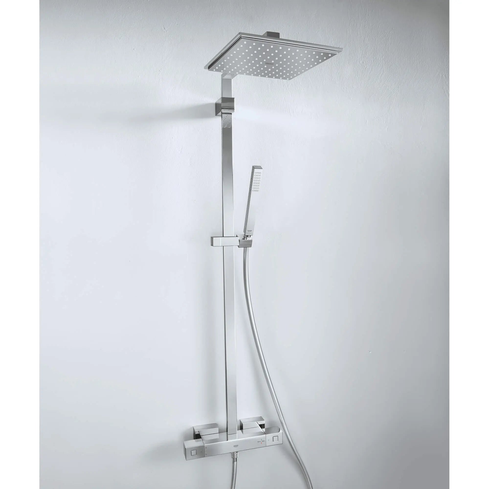 Thermostatic Shower System // GROHE STARLIGHT CHROME // 990_26420000-shower-system-with-thermostat-for-wall-mount-enviro-8_0_CDNwebp.webp